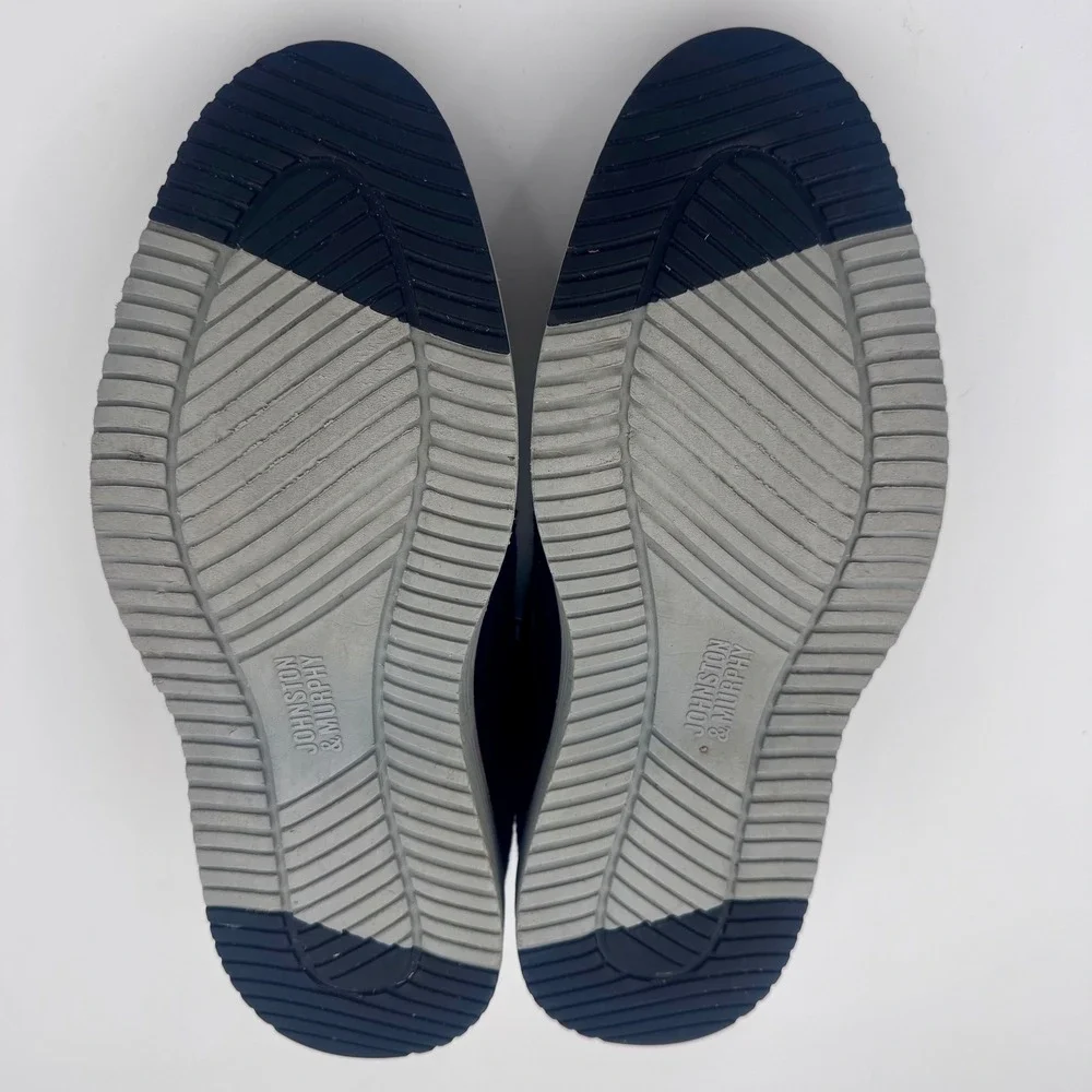 EUC‎ Johnston & Murphy XC4 TRUFOAM Prentiss Knit Black Dress Shoes Mens 10.5M